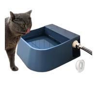 Cuenco de agua para perros con llenado automático - Dimensiones 22,6 x 21,2 x 8,5 cm, hardware ABS con 2 L de capacidad, tubo de conexión de 1,5 m | Juego de adaptadores de grifo para sistemas de