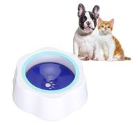 Cuenco de Agua para Perros, Cuenco de Agua Antisalpicaduras para Perros, Cuenco para Perros de Bebida Lenta, Cuenco para Perros Antiasfixia, Cuenco de Agua para Mascotas (Azul)