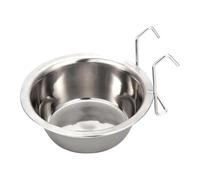 Cuenco de agua para perros - Jaula de acero inoxidable, dispensador de agua a prueba de fugas - Dispensador de comida portátil para mascotas en interiores para cajas, jaulas, gatos, dispensador de