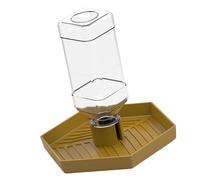 Cuenco de agua para reptiles, accesorios de alimentación de agua y alimentos, cuenco de riego automático, alimentador automático de reptiles para entornos de salud