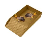 Cuenco de Agua para Tortugas Plato de Baño con Rampa para Reptiles