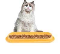 Cuenco de alimentación largo de 15 grados inclinado | Cuenco ergonómico para animales domésticos - De compañía inclinado a pérdida para gatos y perros, cuenco alto para Viagg