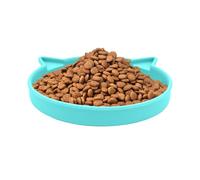 Cuenco de alimentación lenta para gatos, dispensador ergonómico interactivo de silicona, dispensador lento para gatos, para interiores, sala de estar, exteriores, digestión limpia en el suelo