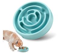 Cuenco de alimentación lenta para mascotas para razas medianas y grandes - Maze Puzzle Slow Feed Dog Bowl, antideslizante, diseño antiasfixia, plato de alimentación para lamer mejora la digestión para