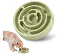 Cuenco de alimentación lenta para mascotas para razas medianas y grandes - Maze Puzzle Slow Feed Dog Bowl, antideslizante, diseño antiasfixia, plato de alimentación para lamer mejora la digestión para