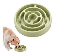 Cuenco de alimentación lenta para perros, 20,5 x 20 x 3,6 cm, material de polipropileno, cuenco de alimentación lenta, diseño de obstáculos estriados, seguro y fácil de limpiar, ideal para perros