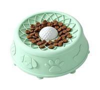 Cuenco de alimentación lenta para perros, antideslizante con bola rodante, cuenco para lamer perros con bola, para que las mascotas se alimenten, coman, laman, bocadillos, alimentos, aburrimiento del