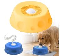 Cuenco de alimentación lenta para perros para golosinas líquidas, cuenco antideslizante para lamer perros de caldo de huesos, juguete de yogur para razas grandes, medianas y pequeñas, suplemento