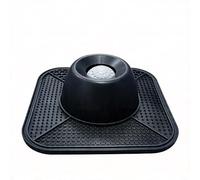 Cuenco de alimentación lenta para perros para tratar líquidos, caldo de huesos, cuenco para lamer perros con bola rodante interactiva para perros y gatos grandes, medianos y pequeños (negro)