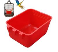 Cuenco de alimentación para jaula de pájaros: taza de comida colgante, contenedor de comida | Dispensador de agua automático, abrevadero práctico con uso en jaula interior, aviario, bajo-c