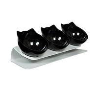 Cuenco de alimentación para perros, inclinado de 15°, cuencos de agua potable de grado alimenticio, protector de cuello, comedero elevado para cachorros y gatitos