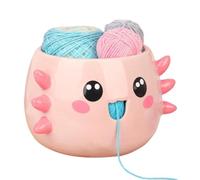 Cuenco de almacenamiento de hilo de ganchillo - Dispensador de dibujos animados lindo de 18 cm, soporte organizador de tejer, nutrición | Para Mujeres Adultos Principiantes Ganchillo Tejedores Craft