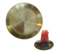 Cuenco De Altar - Cuenco De Espiritual | Altar De Latón para Rituales, Hechizos E Incienso | Herramienta De Brujería para Hierbas, Cristales Y Resinas | Suministros De Meditación Pagana Wiccan