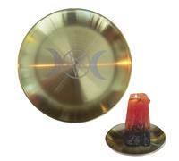 Cuenco De Altar - Cuenco De Espiritual | Altar De Latón para Rituales, Hechizos E Incienso | Herramienta De Brujería para Hierbas, Cristales Y Resinas | Suministros De Meditación Pagana Wiccan