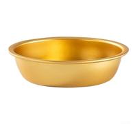 Cuenco de aluminio ligero para actividades al aire libre, incluyendo para picnic, barbacoa, camping y uso en interiores en restaurantes y cocinas domésticas (plato amarillo-11 cm)