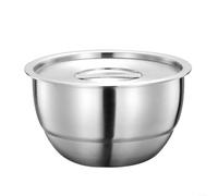 Cuenco de arroz de acero inoxidable con tapa diseñado para cocinar sopas de arroz al vapor para platos de huevo y pudines en cocinas eléctricas y cacerolas