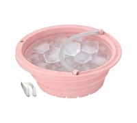 Cuenco de baño con hielo facial, bandeja facial plegable, lavabo de inmersión fría facial, para mujeres, madres, spa-apasionadas, viajeras, hogar, salón, cuarto de baño, viaje, rutina diaria,