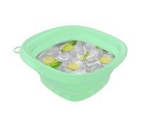 Cuenco de baño de hielo para la cara - Cuenca plegable de silicona reutilizable, bandeja de hielo integrada, herramienta de terapia de enfriamiento portátil | Cuidado de la piel Spa Home Travel Massag