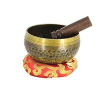 Cuenco de Buda 9,5 cm for meditación y yoga, con sonido, campana cobre tibetana, for decoración del hogar Equilibrio Emocional