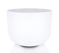 Cuenco de Canto - C Nota Cuenco Cantor de Cristal Blanco Chakra Raíz Cuenco de Canto de 8 Pulgadas Cuenco de Cristal 20 CM Junta Tórica y Mazo Incluidos Regalos de Yoga