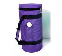 Cuenco de canto de cristal de cuarzo transparente con asa Estuche de transporte de color púrpura Bolsa utilizada for Cuenco de canto de cristal con asa (Size : 7 inch)