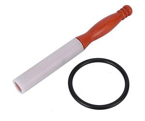 Cuenco de canto de goma con mango de madera para cuencos de sonido de cristal