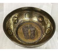 Cuenco de canto extragrande de 50 cm de diámetro, cuencos tallados con pies, terapia de sonido, meditación, sesión de yoga, cuencos grandes de curación