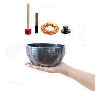 Cuenco de canto nepalí hecho a mano, cuenco tibetano hecho a mano, cuenco curativo con sonido para yoga, atención plena y terapia de chakras