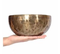 Cuenco de canto para yoga, meditación y curación de chakras, decoración espiritual de luna llena, regalo de terapia de atención plena tibetana (22-23 cm)