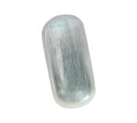 Cuenco de carga de cristal de selenita natural, placa de carga marroquí de forma ovalada larga para limpiar cristales curativos y recargables, 5.9 x 2.75 pulgadas, decoración del hogar, regalo de