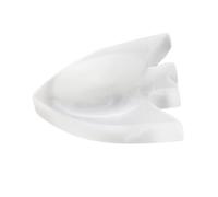 Cuenco de carga de cristal de selenita para meditación y exhibición de joyas, centro de mesa de limpieza energética de piedra natural para decoración del hogar y relajación, 6,5 cm