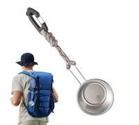 Cuenco de cebo - Vaso de cebo de acero inoxidable - Recipiente de mezcla de piensos para peces en polvo para mujer, multifuncional ángulo Tackle