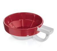 Cuenco de cer mica para crema de afeitar de caballero, con textura acanalada y aireaci n, soporte para brochas, orificio para montaje en pared, c