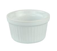 Cuenco de cerámica esmaltada simple y delicada para hornear huevos de estilo nórdico, 10 cm, color blanco