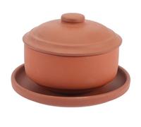 Cuenco de Cerámica para Cocinar al Vapor Tapa, Antiguo | Tazón de Cocina Multiusos, Barro Cocido, Diseño Clásico, para Servir Arroz, Uso Comercial