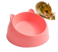 Cuenco de cerámica para comida para hámster, cuencos de madera, cuencos grandes para hámsteres, recipiente de alimentos a prueba de salpicaduras, plato de alimentos para hámsters dorados, diseño de