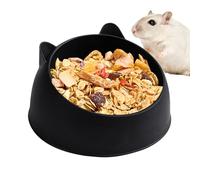 Cuenco de cerámica para comida para hámster, cuencos de madera, cuencos grandes para hámsteres, recipiente de alimentos a prueba de salpicaduras, plato de alimentos para hámsters dorados, diseño de