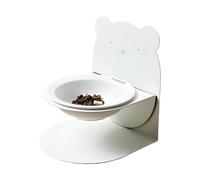 Cuenco De Cerámica Para Gato - Alimentador Inclinado Ajustable En Altura Para Alimentos Secos Y Húmedos, Plano Elevado Antivómitos, Prevención Del Reflujo, Alimentación Sin Estrés | Salón Interior