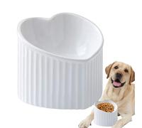 Cuenco de cerámica para Gatos, comedero de cerámica para Gatos, Cuenco de Agua Inclinado de cerámica para Mascotas, Cuenco de Agua en Forma de corazón para Gatos, comedero para Mascotas pequeñas
