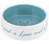 Cuenco de cerámica Pet's Home 0,3 l/ø 12 cm crema/petróleo