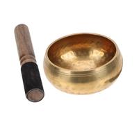 Cuenco de cobre 1 juego de cuenco con sonido de Buda, cuenco de sonido hecho a mano en Nepal, cuenco de meditación para yoga, cuencos tibetanos para cantar, mazo y cojín, cuenco antiguo, palo para