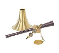 Cuenco De Cobre De Cuerno De Suona Folk De Agujero Medio De Tono Indeterminado De Ébano Instrumento Chino Suona (Color : A_29.8 cm)