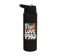 Cuenco de cocina vietnamita I Love Pho Stainless Steel Insulated Water Bottle