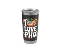 Cuenco de cocina vietnamita I Love Pho Vaso térmico de acero inoxidable de doble pared