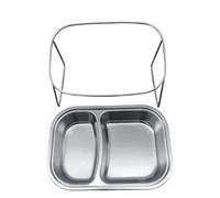 Cuenco de comida elevada para gatos - Cuenco de 2 compartimentos inclinado de 15 grados con soporte | Cuenco de agua para gatos | Interior, exterior, viaje, coche, jaula, casa, jardín, parque,