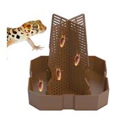 Cuenco de comida para Reptiles, Cuenco de comida para lagarto - Plato de presa de inserción mutua de lagarto - Plato de alimentación para Reptiles, Cuenco de plato de para, Tazones de T