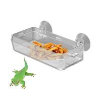 Cuenco de comida para reptiles, Plato de comida para reptiles, Cuenca de alimentación antiescape - Alimentador con borde Gecko, Cuenco antifugas para harina, Cuenca de alimentación para serpe