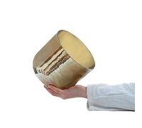Cuenco de cristal claro claro for cantar, universo dorado, cuenco de chakra de 440 Hz con estuches de transporte resistentes, cuenco de sonido for meditación de yoga y curación de sonido (Color : 7In