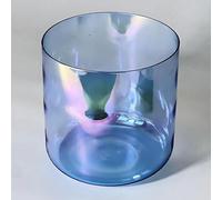 Cuenco de cristal de alquimia for el chakra raíz con nota C de 432 Hz y 8 pulgadas for meditación de yoga y sanación con sonido, cuenco de sonido de cuarzo de colores con percutor de acrílico y junta