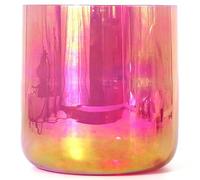 Cuenco de cristal de color E Note de 440 Hz, 6 pulgadas, con mazo de gamuza y junta tórica, cuenco de sonido de chakra del plexo solar de cuarzo transparente for meditación de yoga y baño de sonido